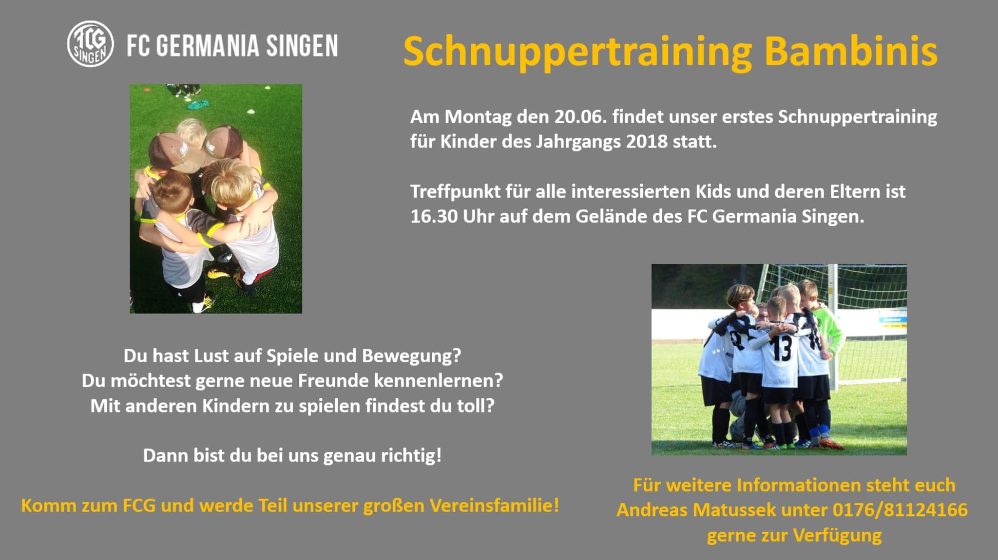 Schnuppertraining Bambinis