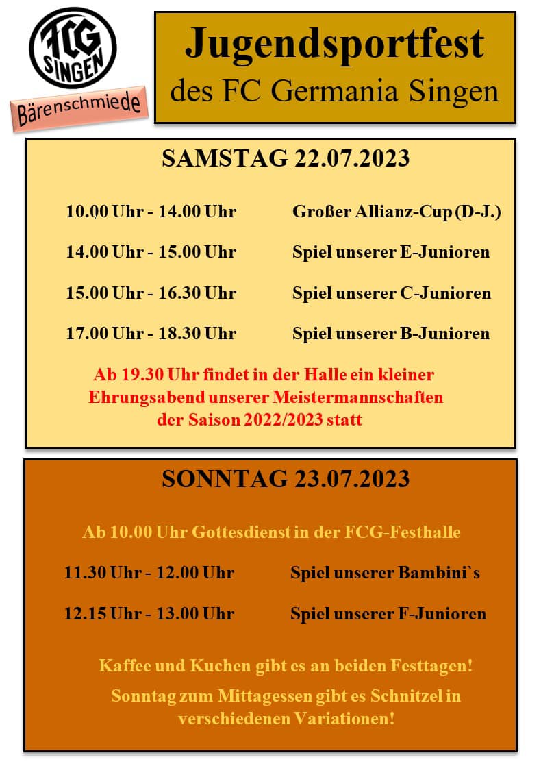 jugendsportfest programm