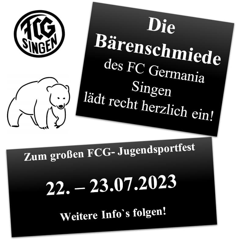 Programm Jugendsportfest FC Germania Singen