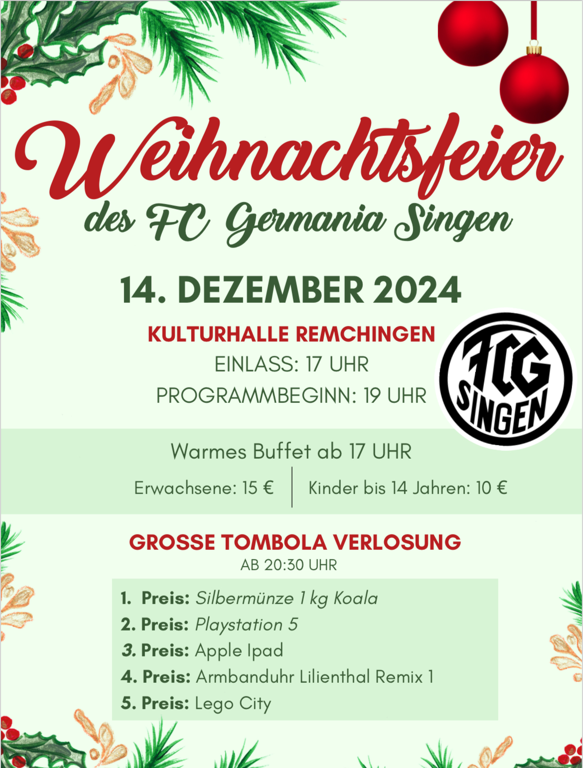 FCG Weihnachtsfeier